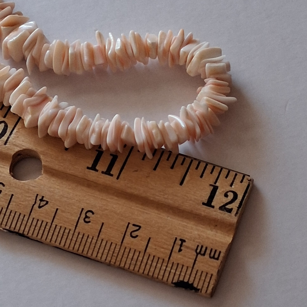 Pink Puka Shell Necklace - Picture 6 of 6